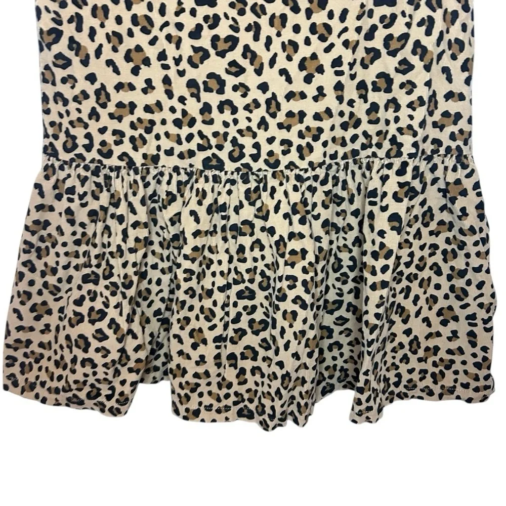 Carter’s Leopard Print Dress Girls Size 14 Tan Black